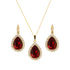 Комплект "Debesu Piliens (Siam)" с кристаллами Swarovski™